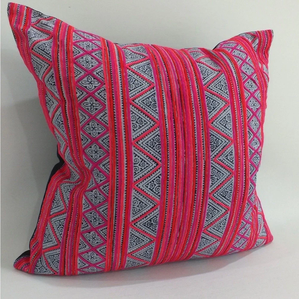 THAILAND Pillow Case Boho Vintage Fabrics - Picture 3 of 7